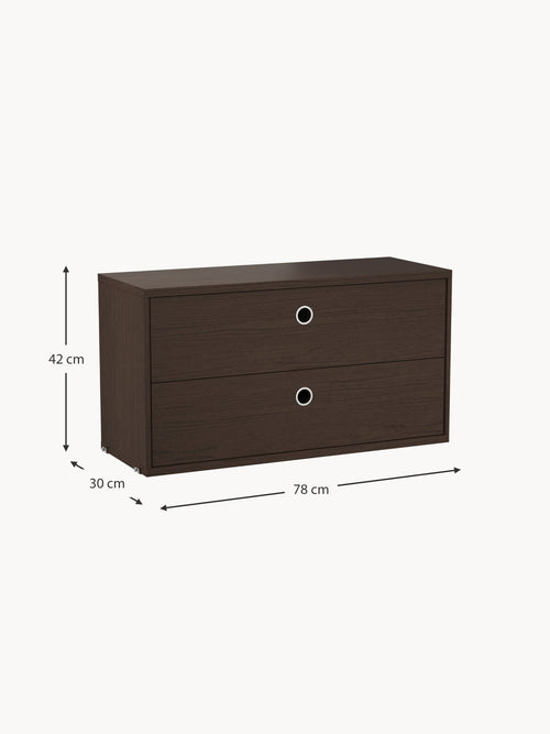 Cabinet String System with Drawers, W 78 x D 30 cm