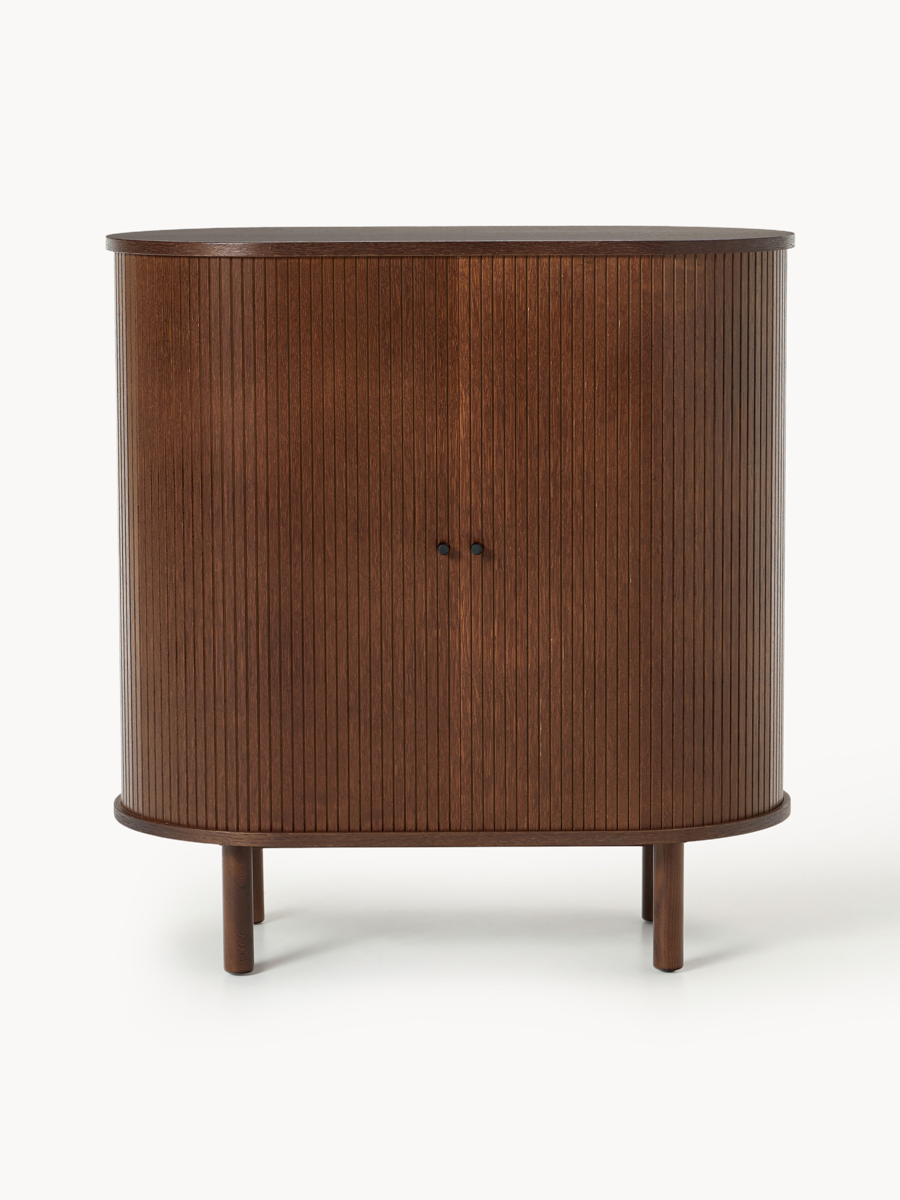 Calary Bar Cabinet with Fluted Front