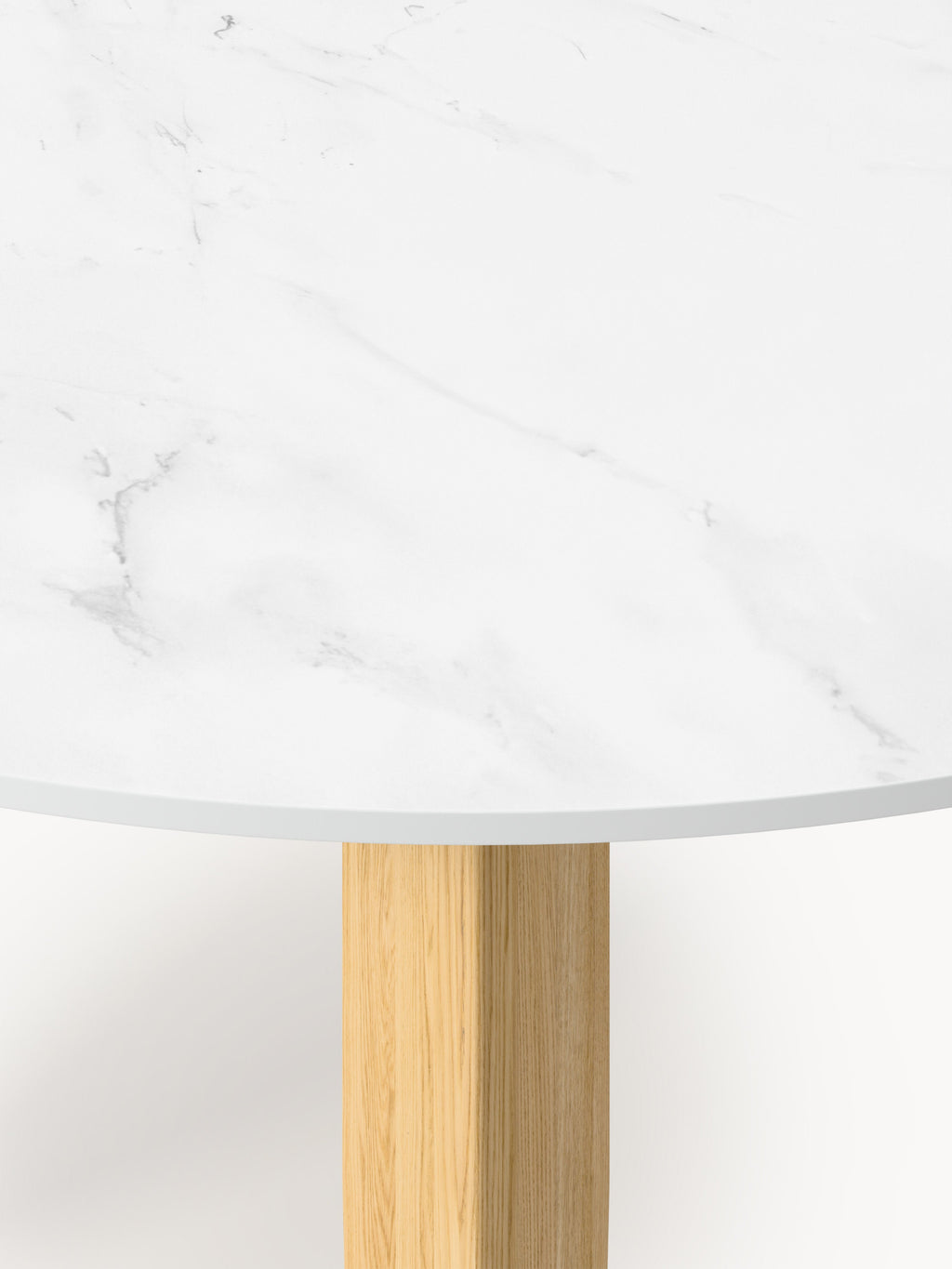 Jackson Round Marble Effect Dining Table, in various sizes