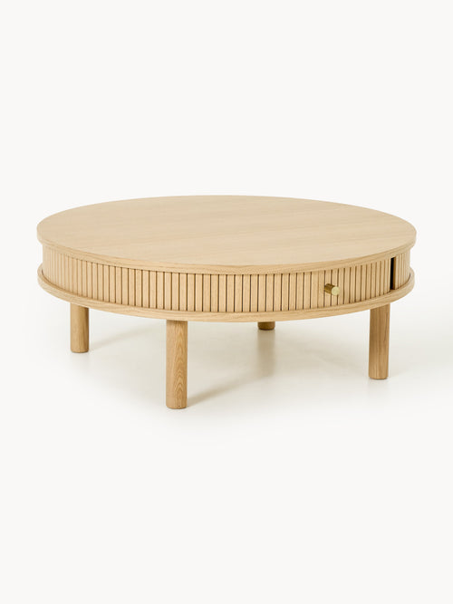 Gallery image 1 - Coffee Table Calary with Fluted Front, Ø 80 cm