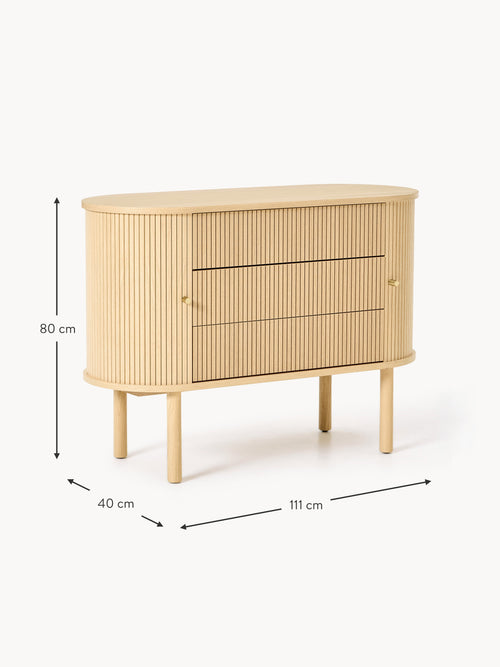 Calary Dresser with Fluted Front